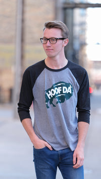 Bison 3/4-Raglan Sleeve Baseball T-Shirt