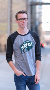 Bison 3/4-Raglan Sleeve Baseball T-Shirt