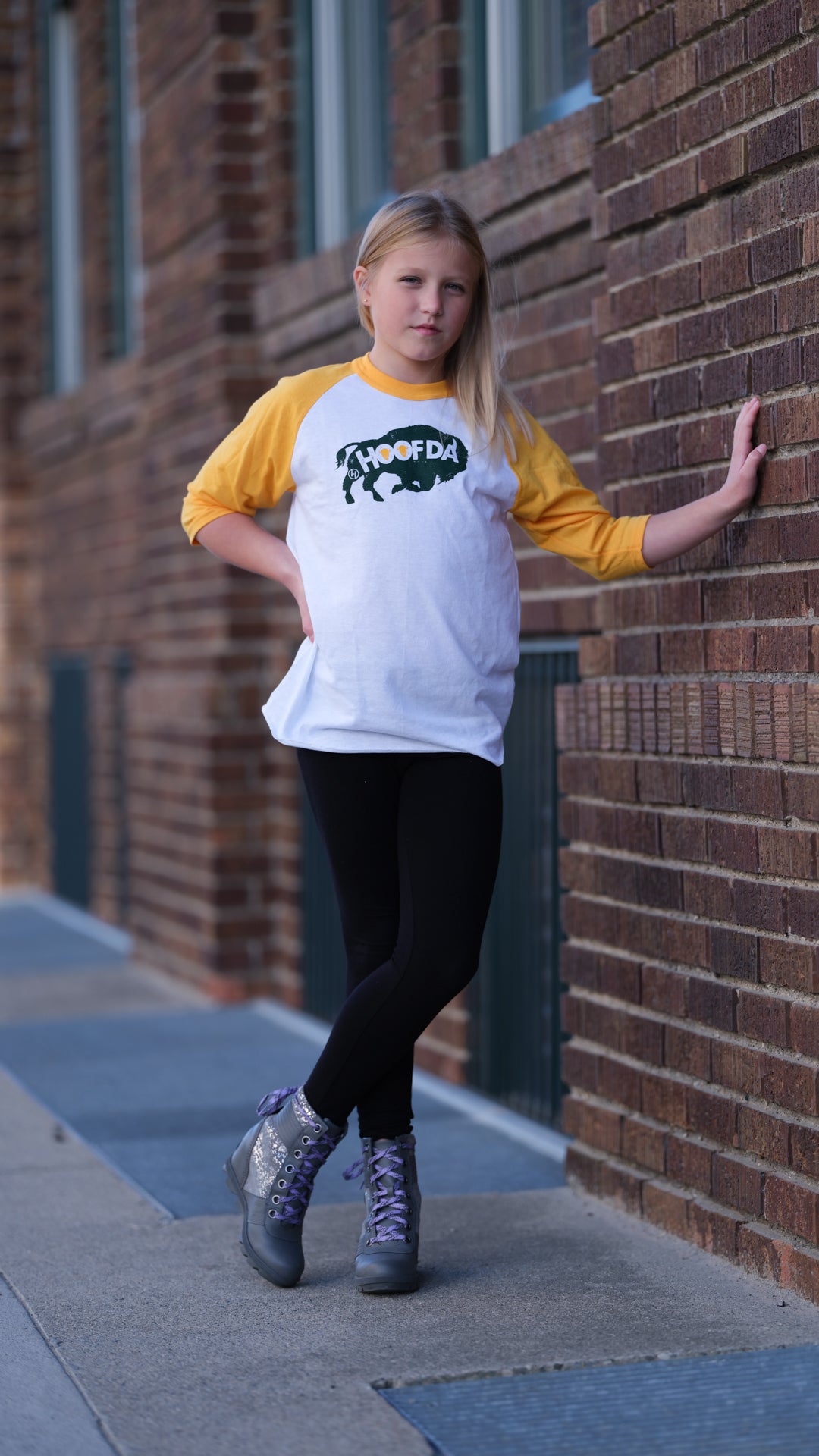 Bison Gold Baseball Youth T-Shirt