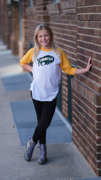 Bison Gold Baseball Youth T-Shirt