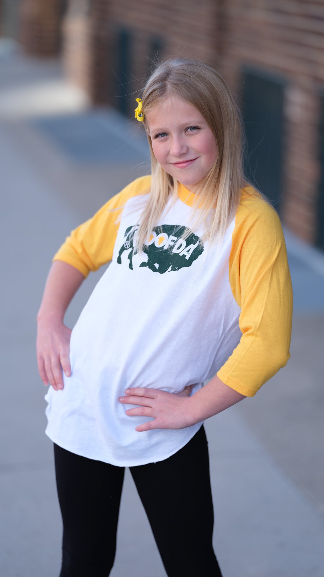Bison Gold Baseball Youth T-Shirt
