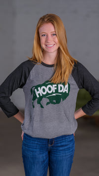 Bison 3/4-Raglan Sleeve Baseball T-Shirt