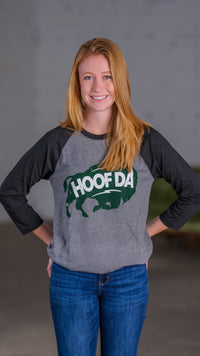 Bison 3/4-Raglan Sleeve Baseball T-Shirt