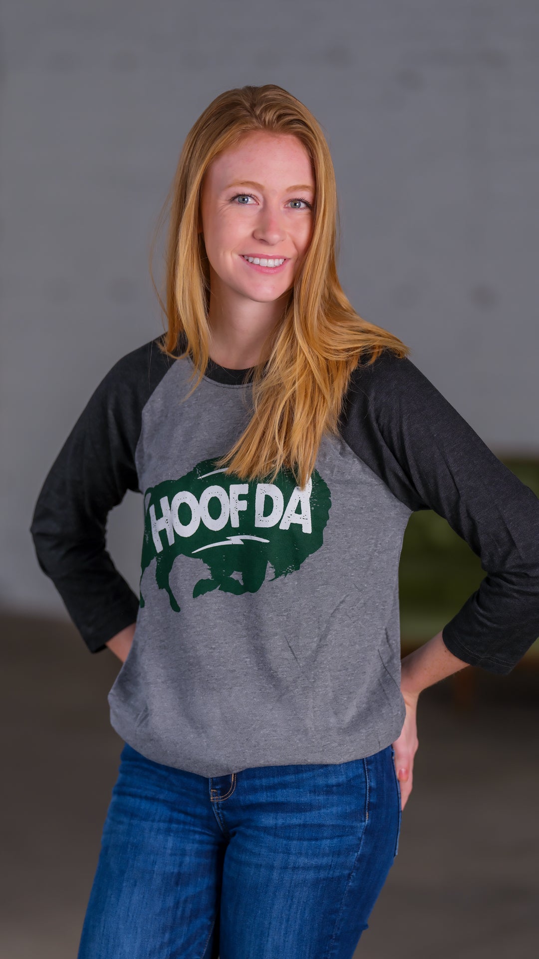 Bison 3/4-Raglan Sleeve Baseball T-Shirt