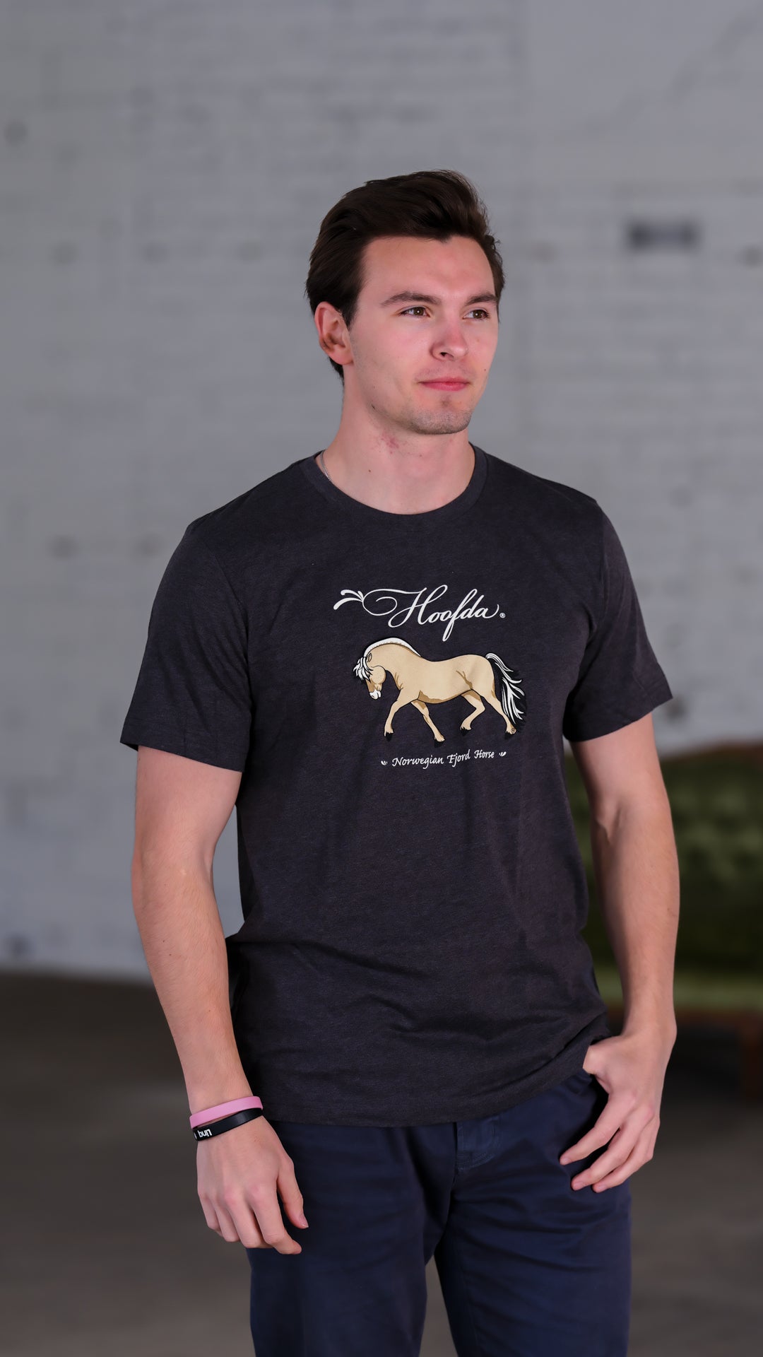 Norwegian Fjord Horse Heather Grey T-Shirt