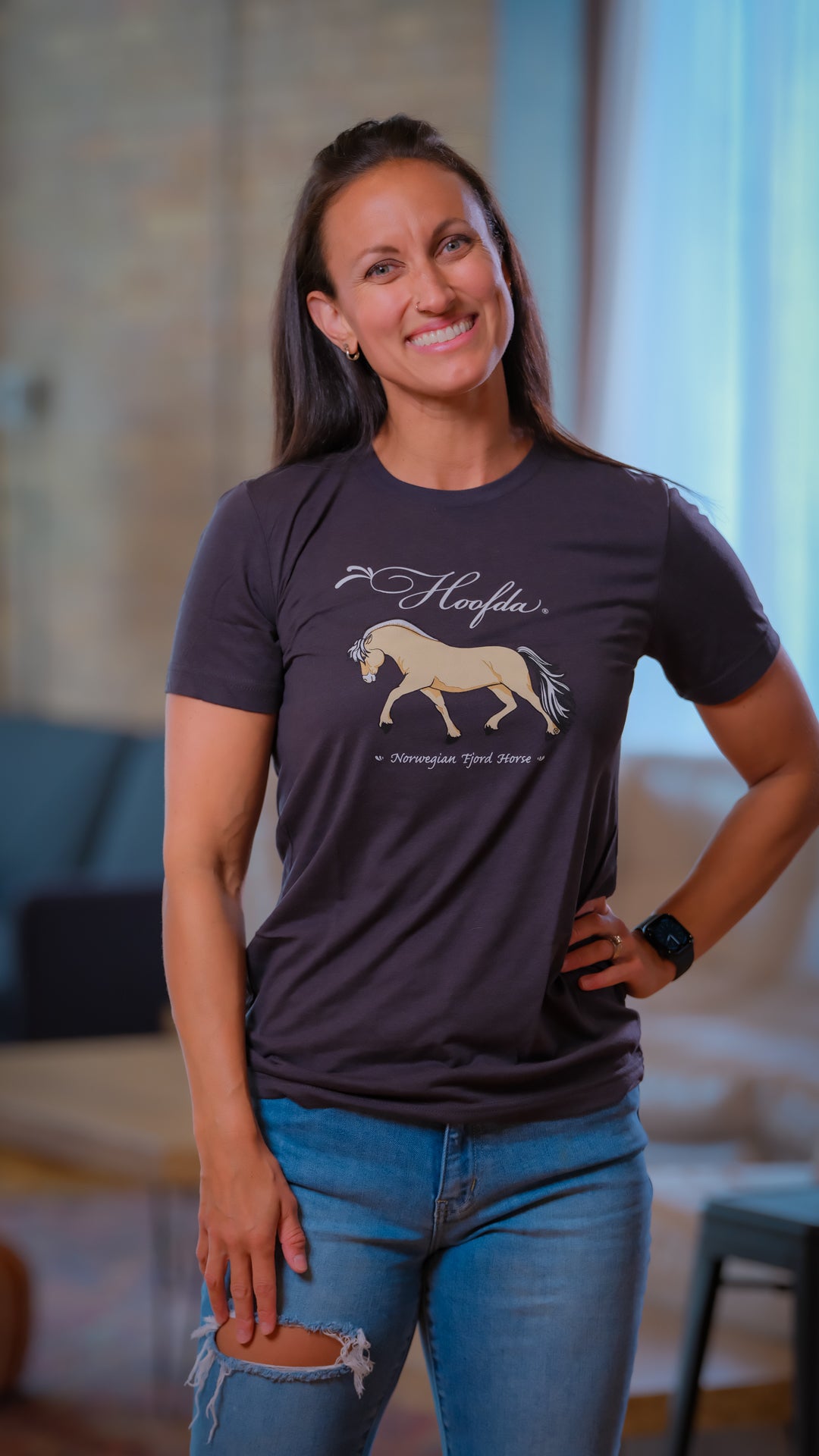 Norwegian Fjord Horse Crew T-shirt