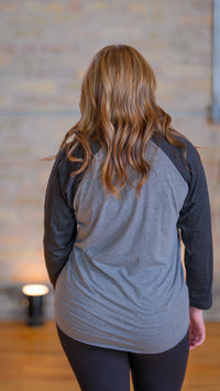 Bison 3/4-Raglan Sleeve Baseball T-Shirt