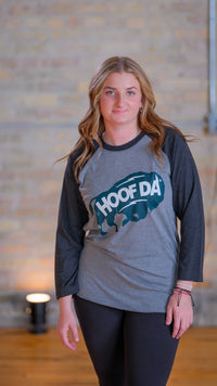 Bison 3/4-Raglan Sleeve Baseball T-Shirt