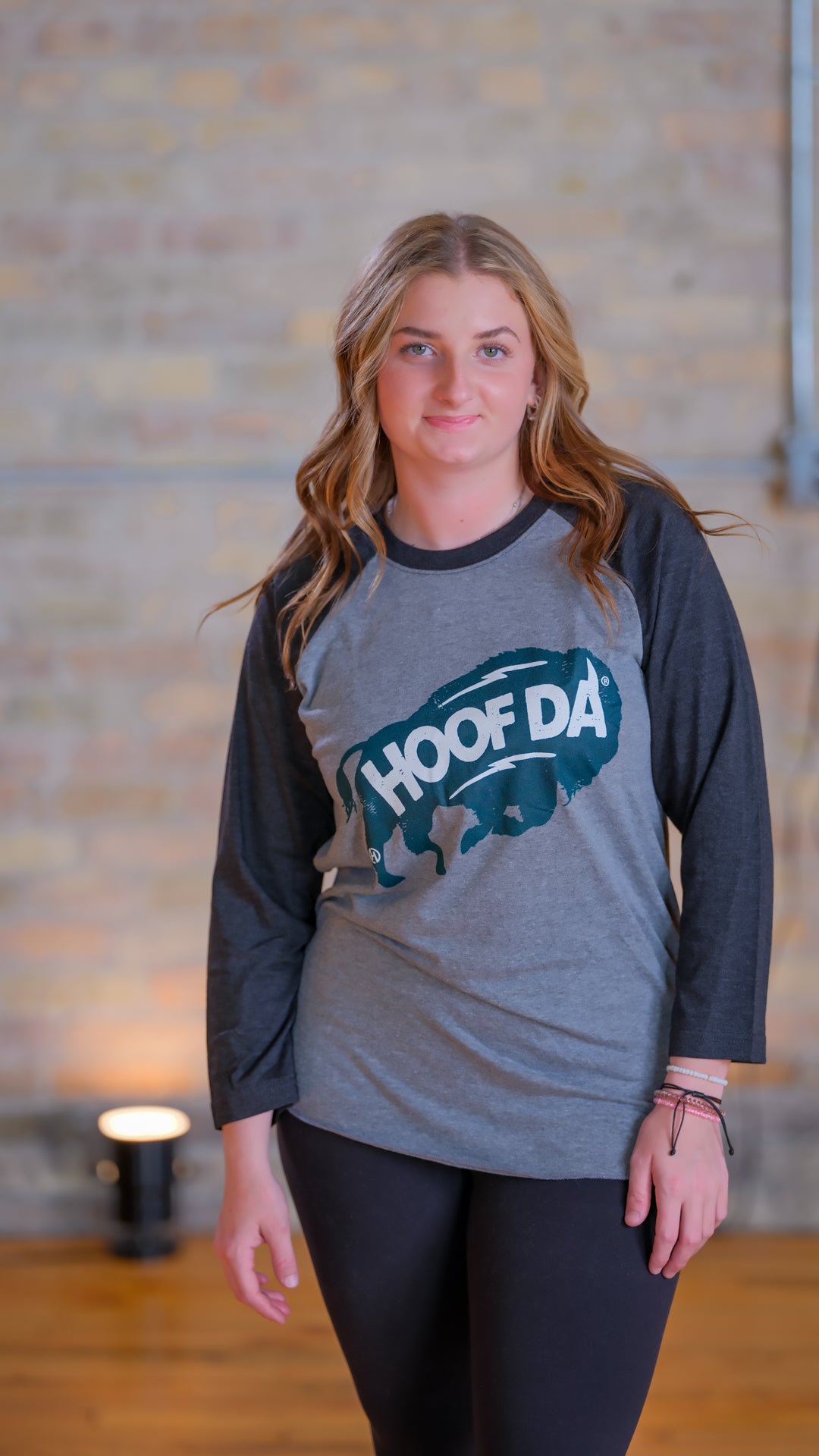 Bison 3/4-Raglan Sleeve Baseball T-Shirt