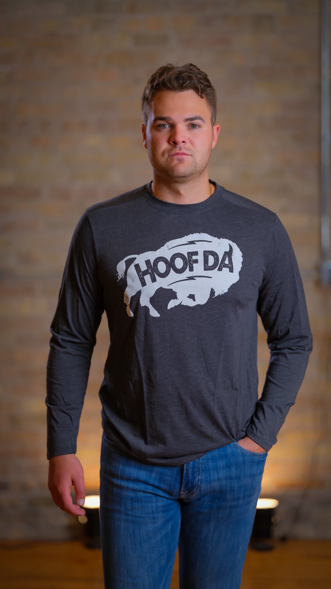 Bison Black Heather T-Shirt