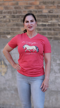 Norwegian Fjord Horse Red T-Shirt
