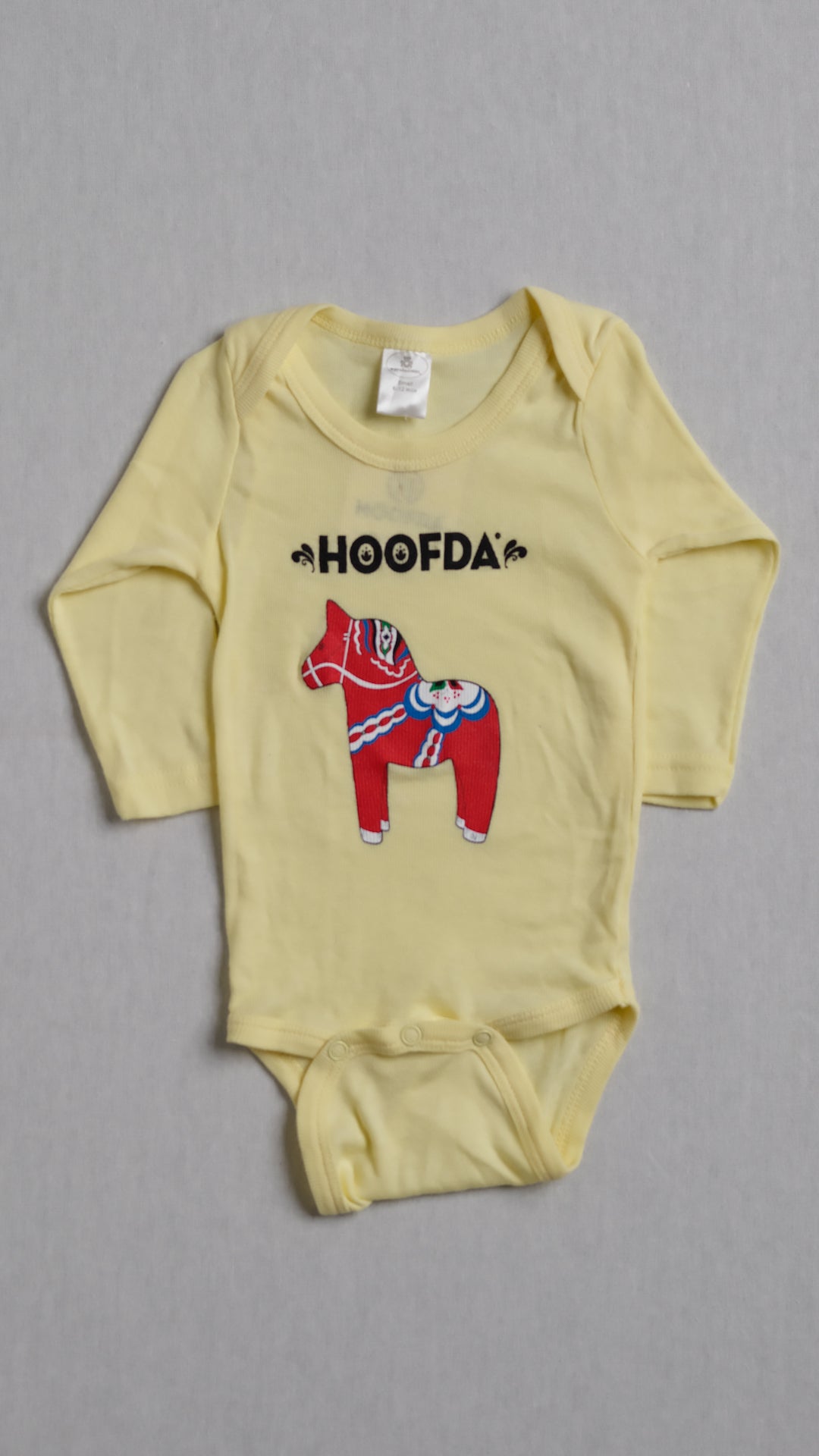 Swedish Dala Horse Baby Onesie