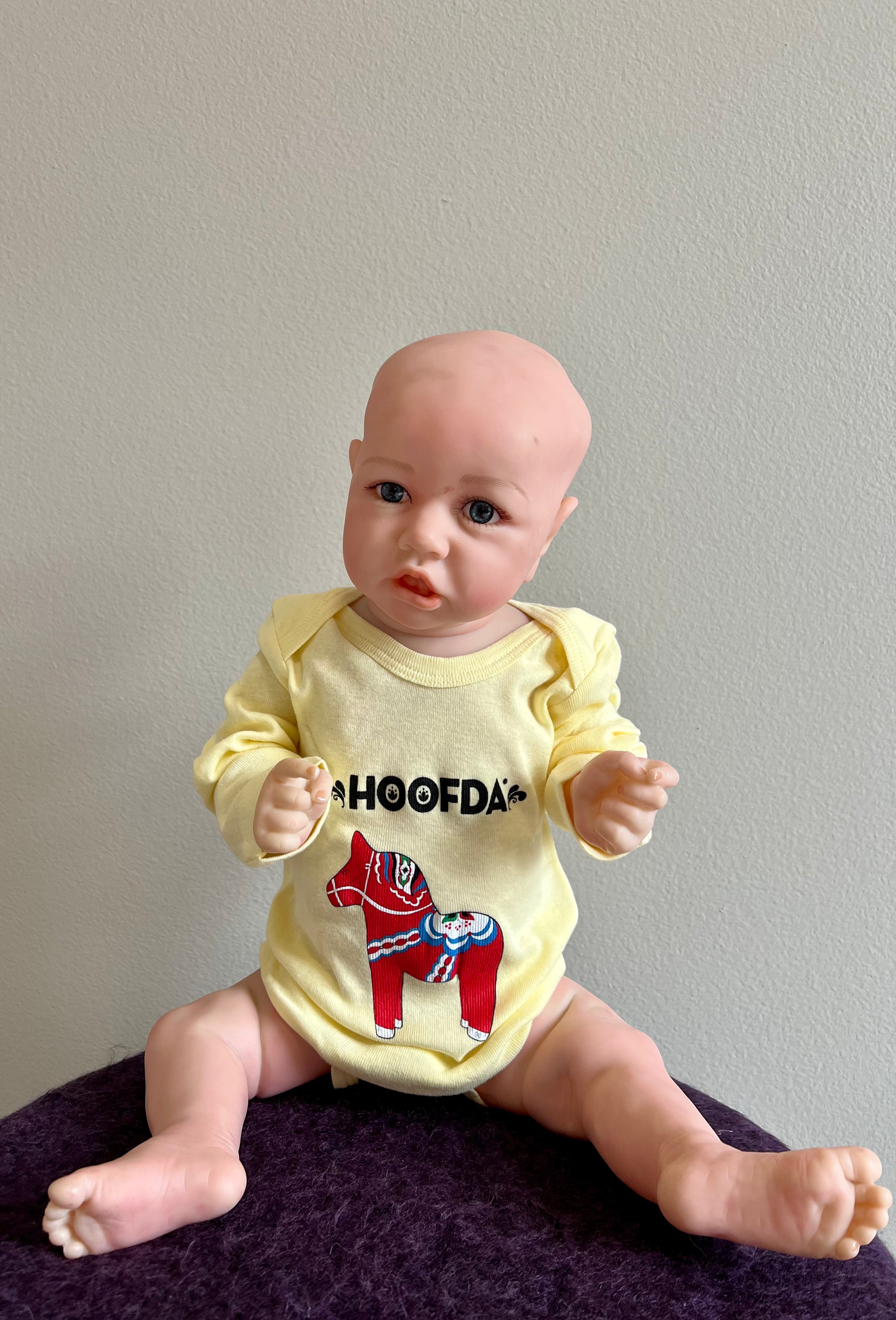 Swedish Dala Horse Baby Onesie