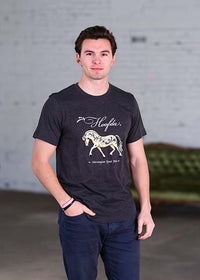 Norwegian Fjord Horse Dark Grey Crew T-Shirt