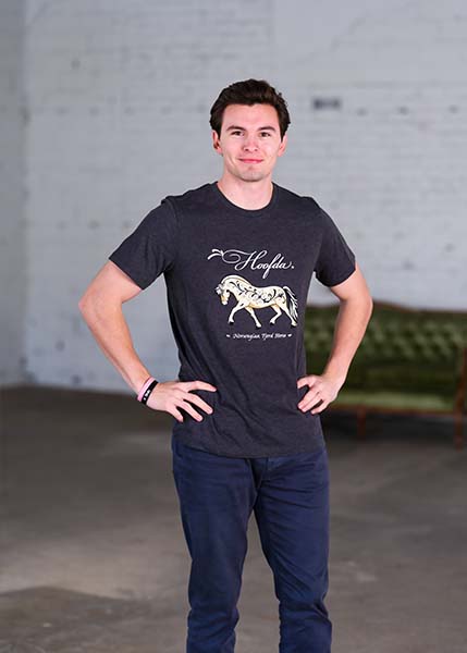 Norwegian Fjord Horse Dark Grey Crew T-Shirt