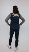 Norwegian "Dun" Fjord Horse Vest with Rosemaling Detail
