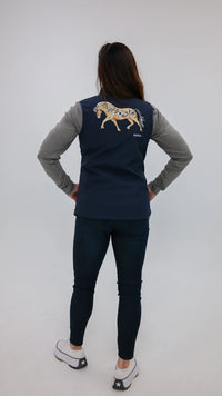 Norwegian "Dun" Fjord Horse Vest with Rosemaling Detail