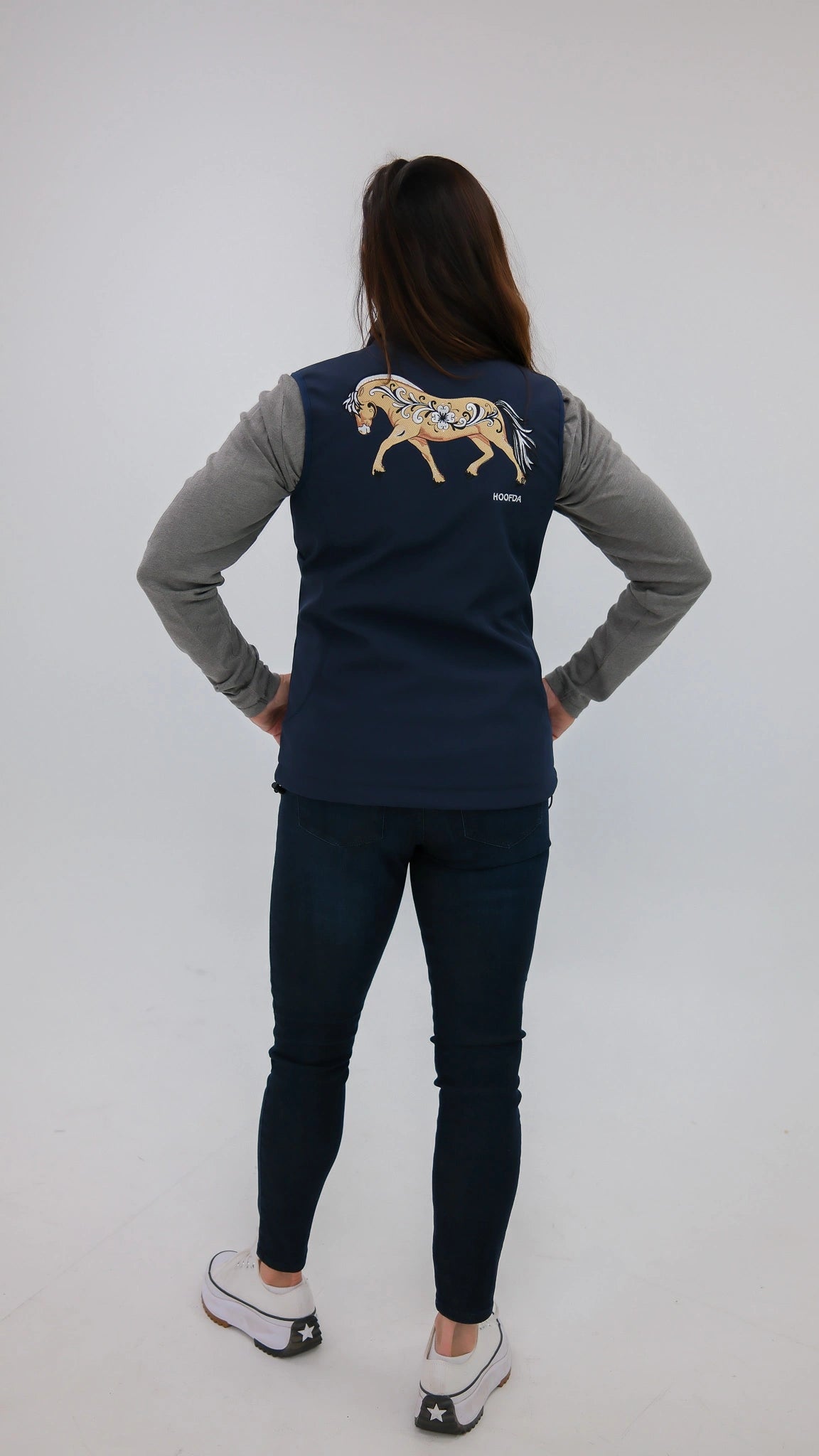 Norwegian "Dun" Fjord Horse Vest with Rosemaling Detail