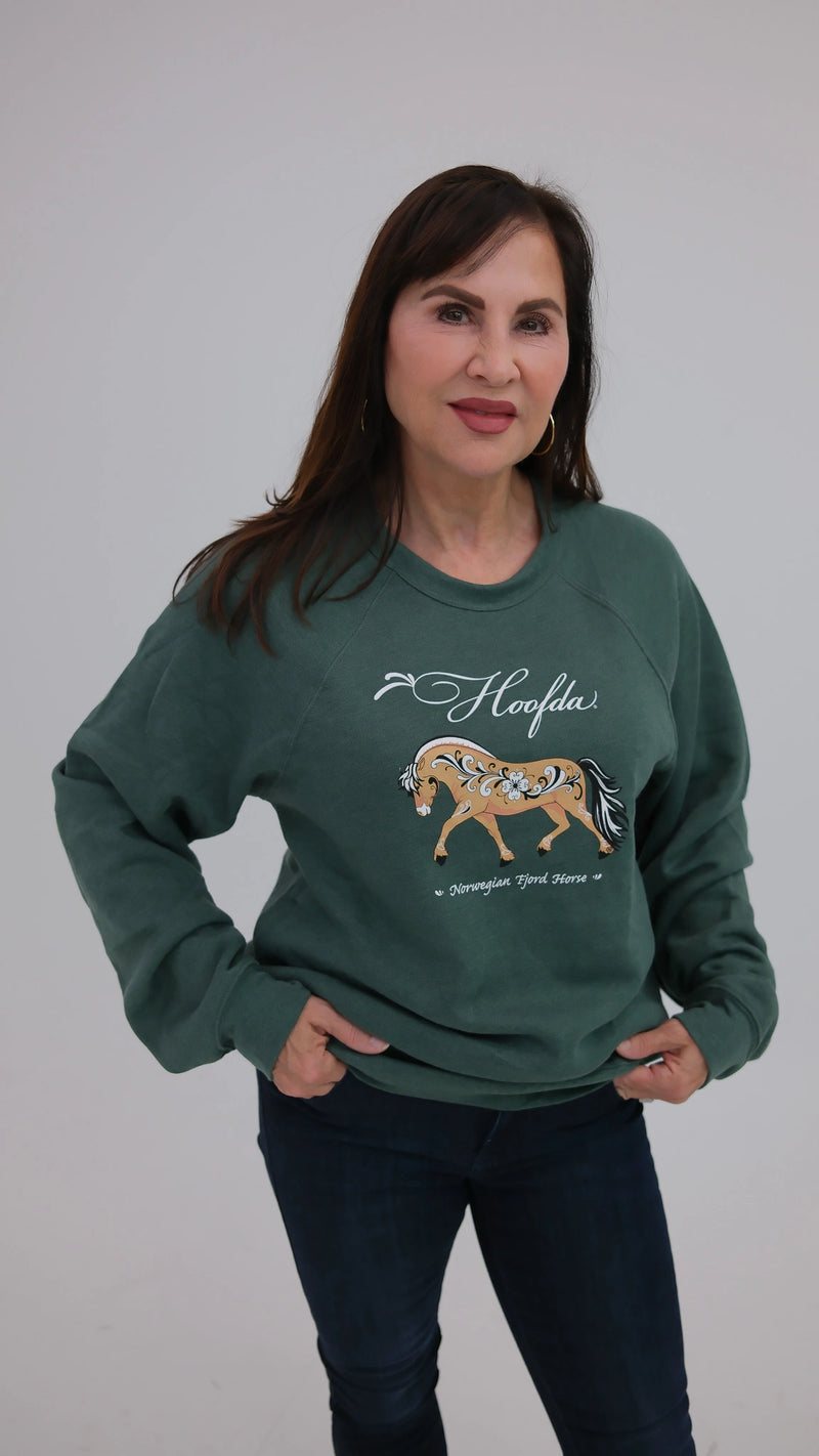 Norwegian Fjord Fleece Forest Rosemaling