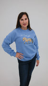 Norwegian Fjord Fleece Cobalt Blue Rosemaling