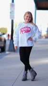 Bison White Fleece Youth Sweatshirt