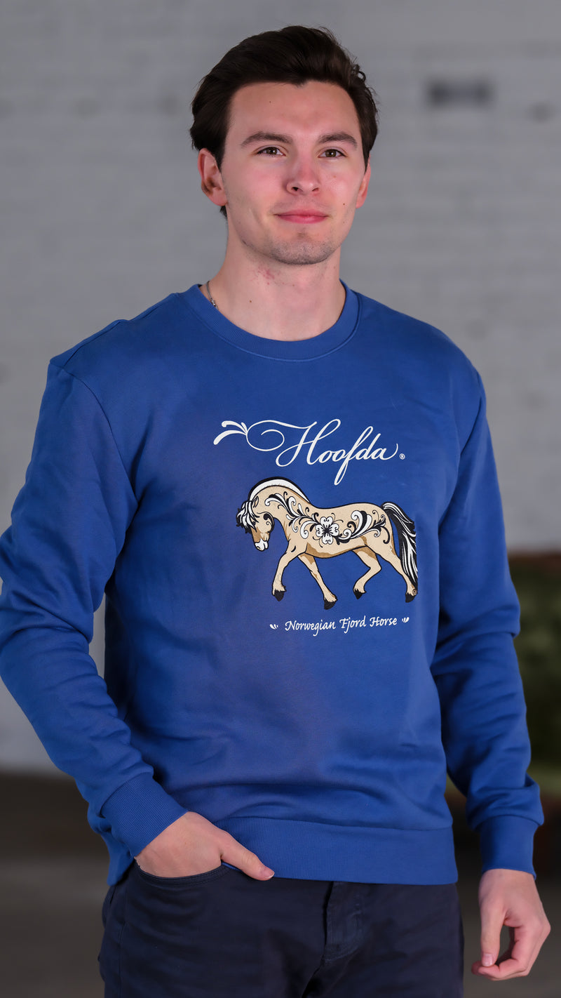 Norwegian Fjord Horse Blue Sweatshirt