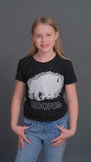 Bison Floral B&W T-Shirt Tween