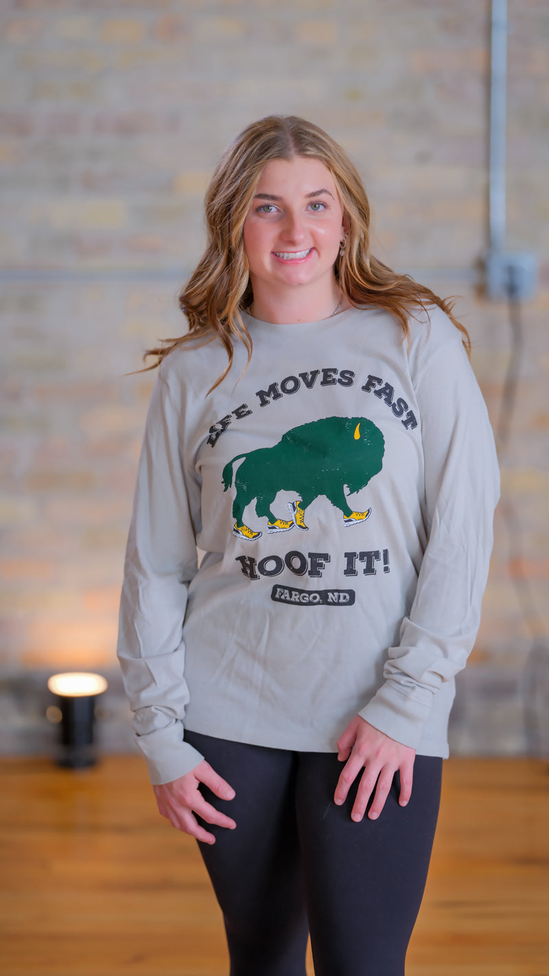 Bison Life Moves Fast Hoof It T-Shirt