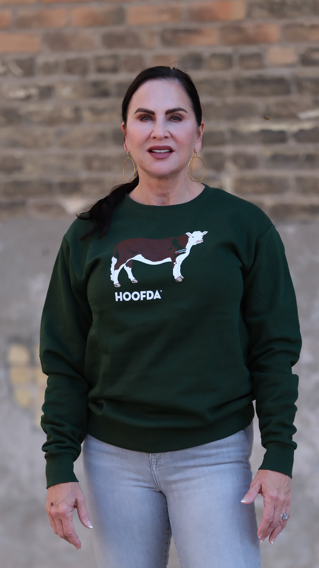 Hereford Cattle Fleece Sweatshirt