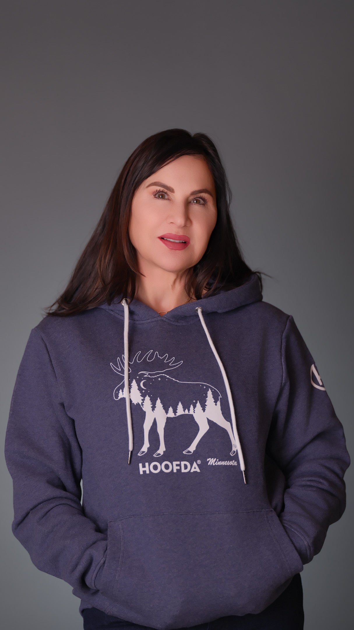 Starry Nights MN Moose Hooded Sweatshirt