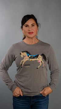 ND Badlands Horse Long Sleeve T-shirt slight flaw