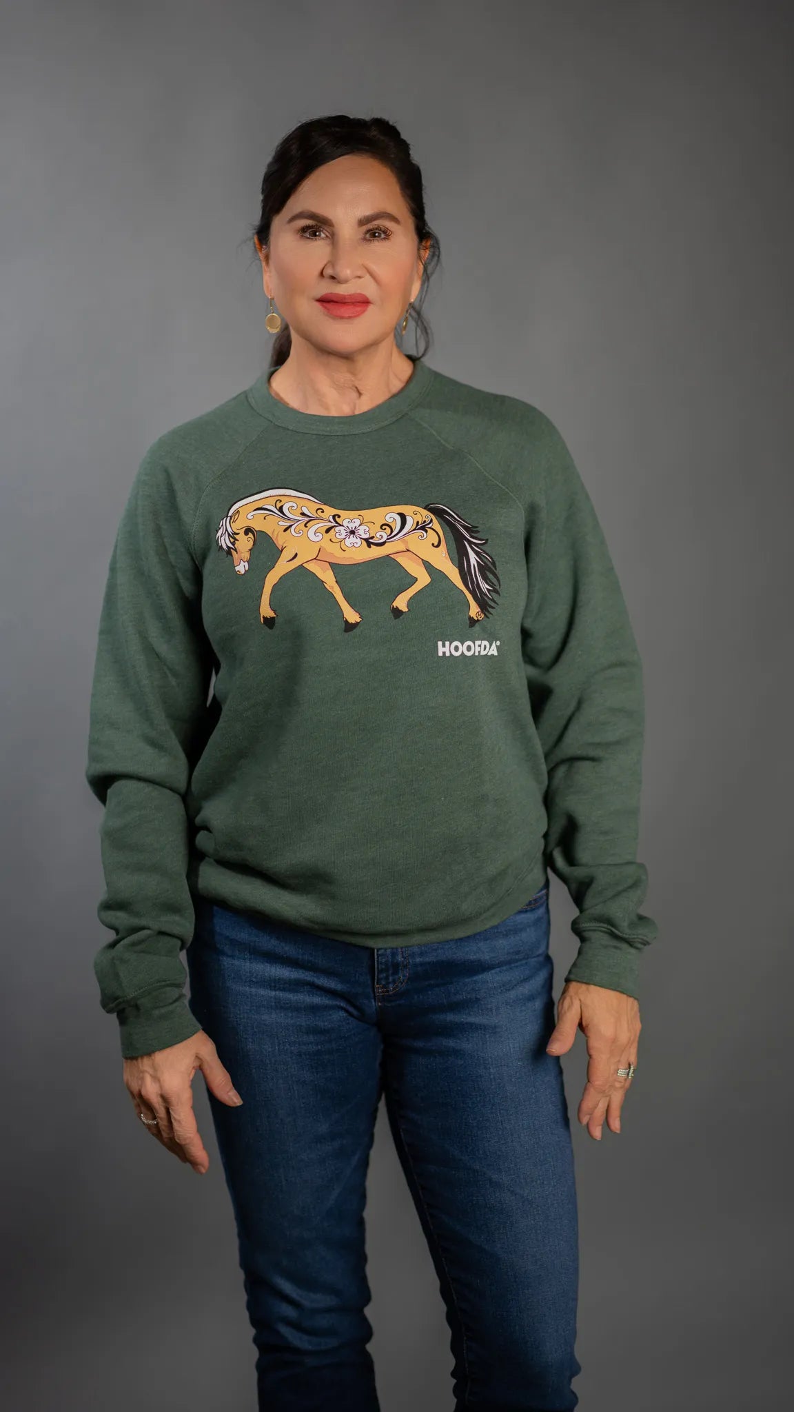 Norwegian Fjord Fleece Forest Rosemaling