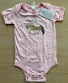 Pink Fjord Horse Onesie