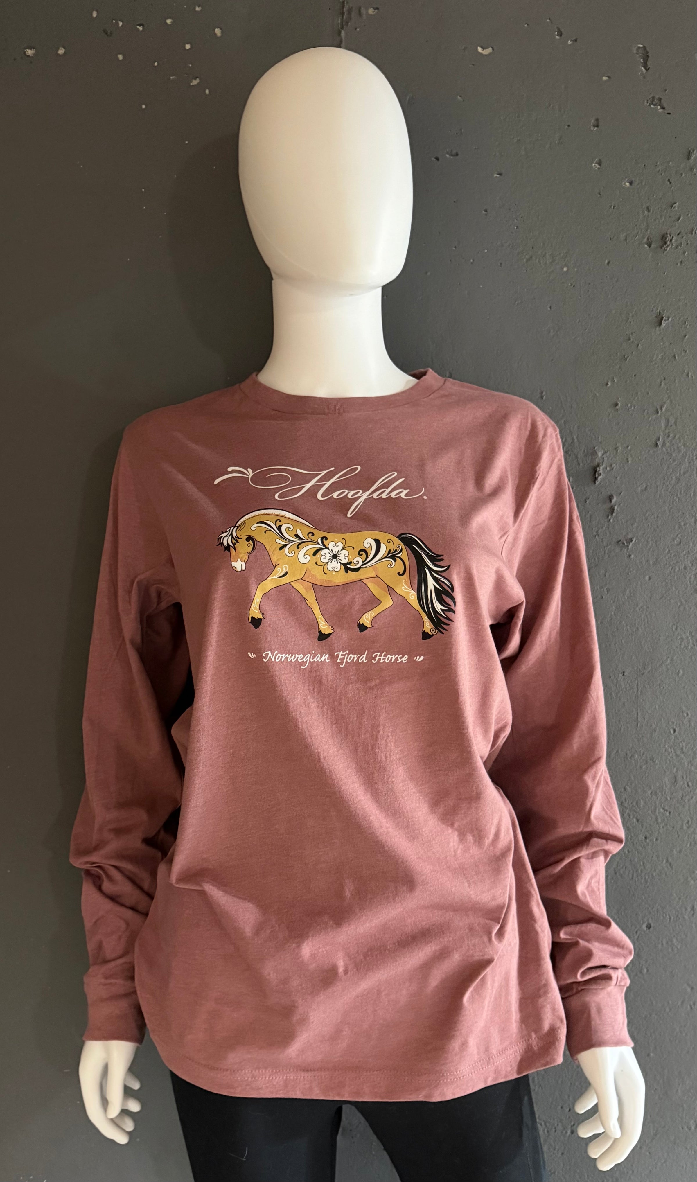 Norwegian Fjord Horse Rose Long Sleeve