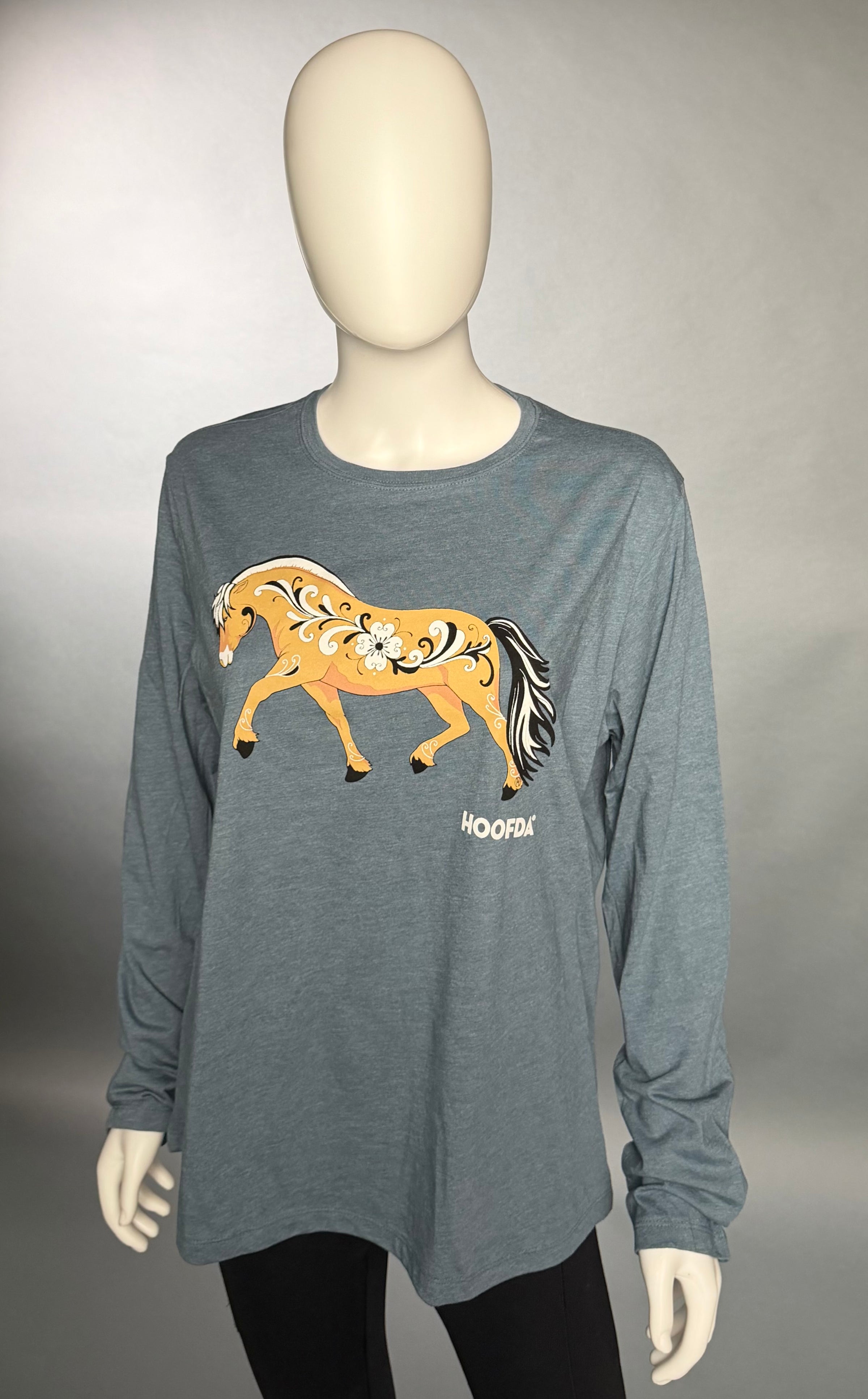 Norwegian Fjord Horse Long Sleeve Denim
