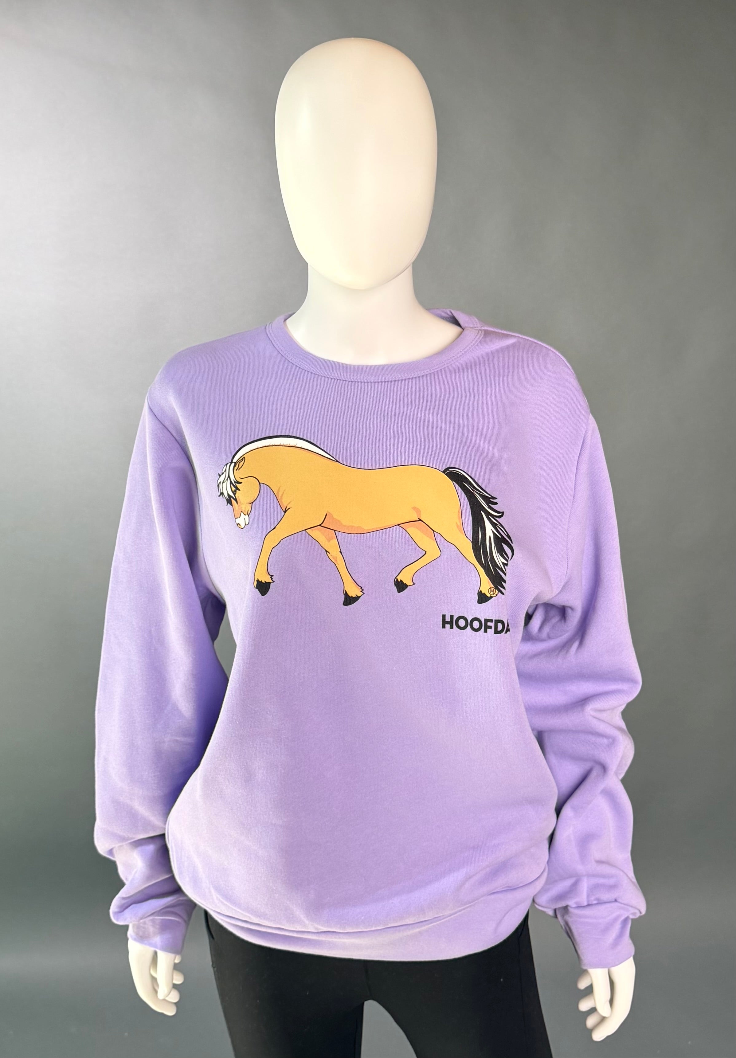 Norwegian Fjord Fleece Sweatshirt Purple