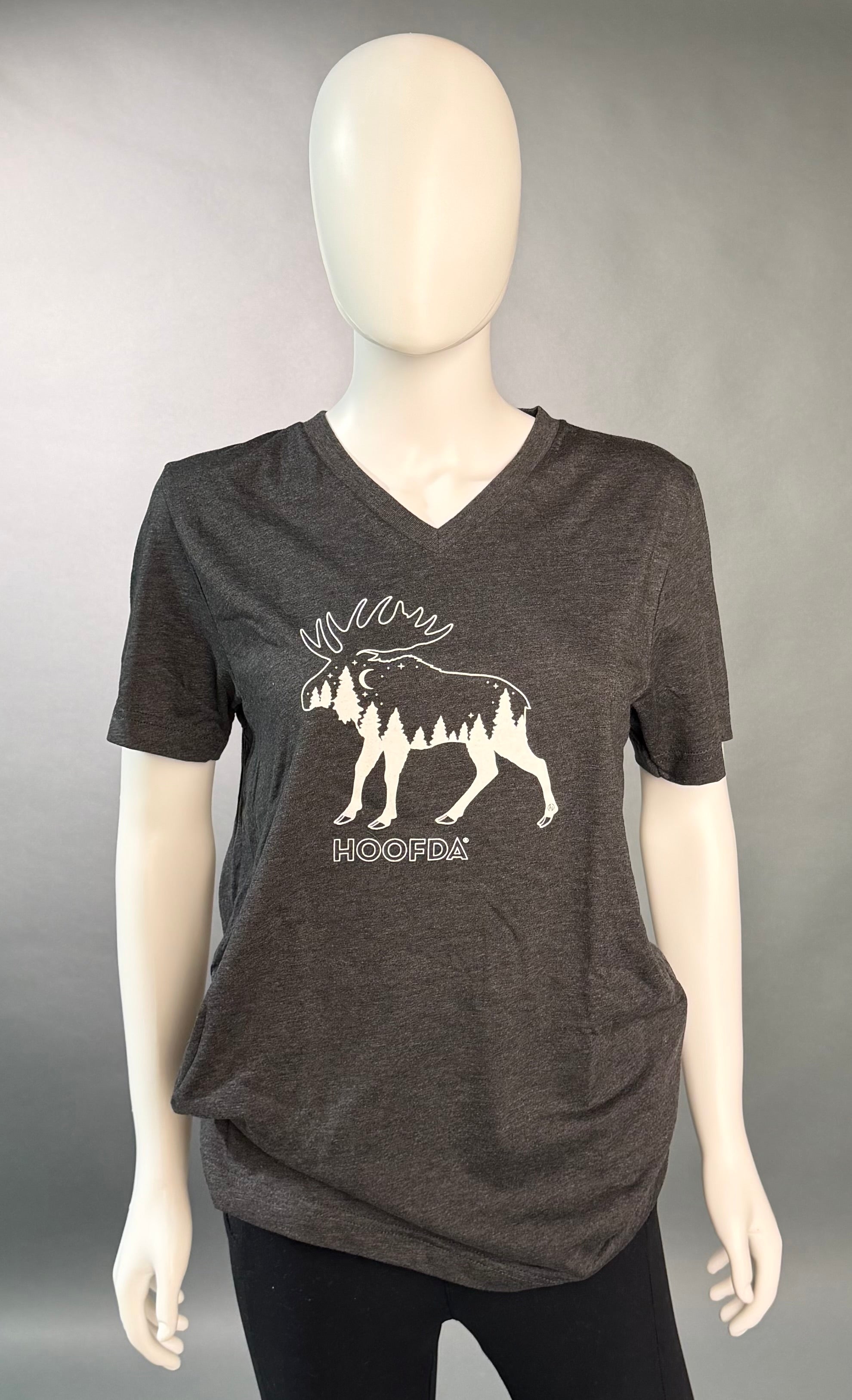 Starry Nights Moose V-neck T-Shirt