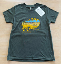 Bison "Feels Like Home" Short Sleeve Heather Forest T-Shirt Youth