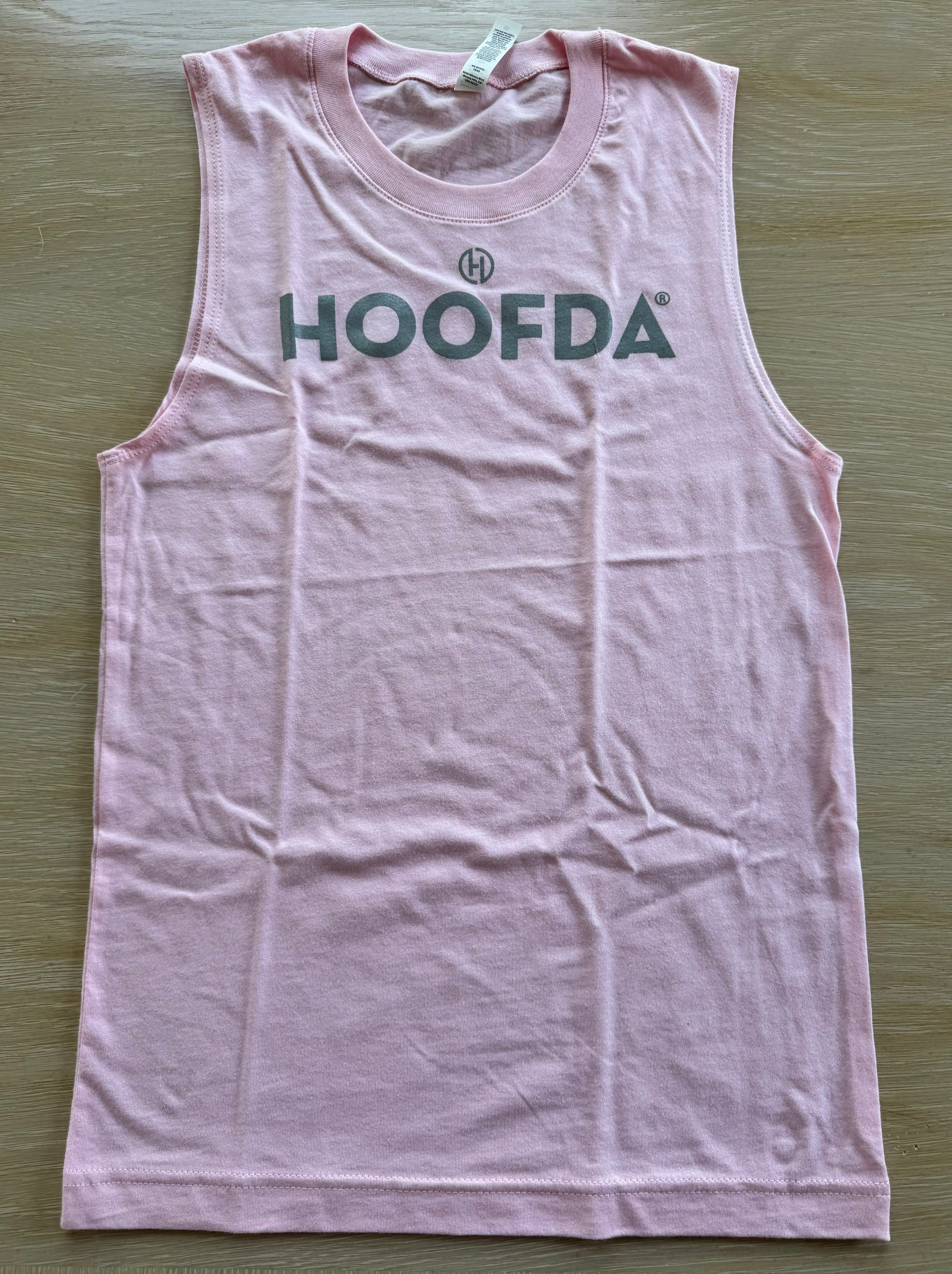 HOOFDA Unisex Jersey Muscle Tank Pink