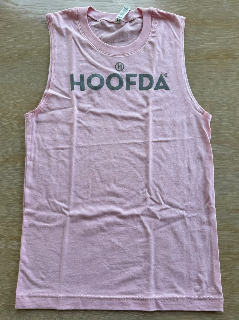 HOOFDA Unisex Jersey Muscle Tank Pink