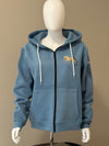 Norwegian Fjord Horse Full Zip Dusty Blue Hoodie Dunn Fjord