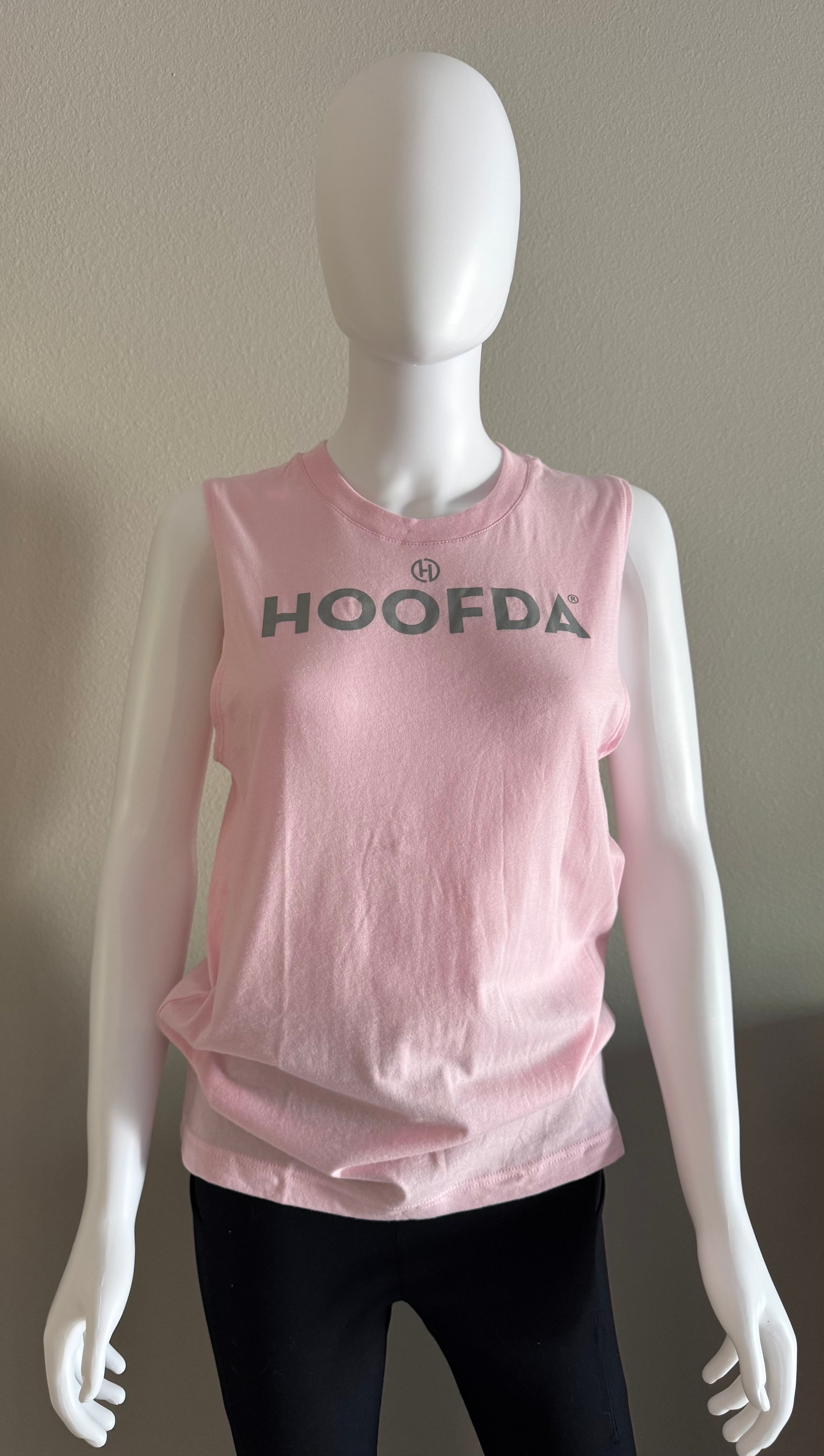 HOOFDA Unisex Jersey Muscle Tank Pink