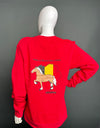 American Belgian Draft Horse Pouch Sweatshirt
