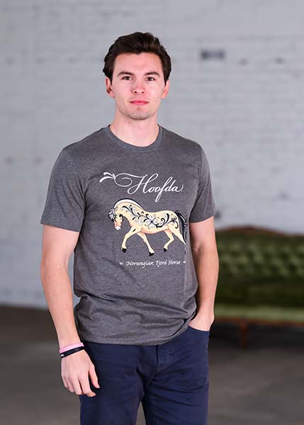 Norwegian Fjord Horse with Rosemaling T-Shirt